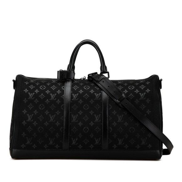 Louis Vuitton Handbags - LOUIS VUITTON Monogram Light Up Keepall Bandouliere 50 Bag M44770 Black Canvas